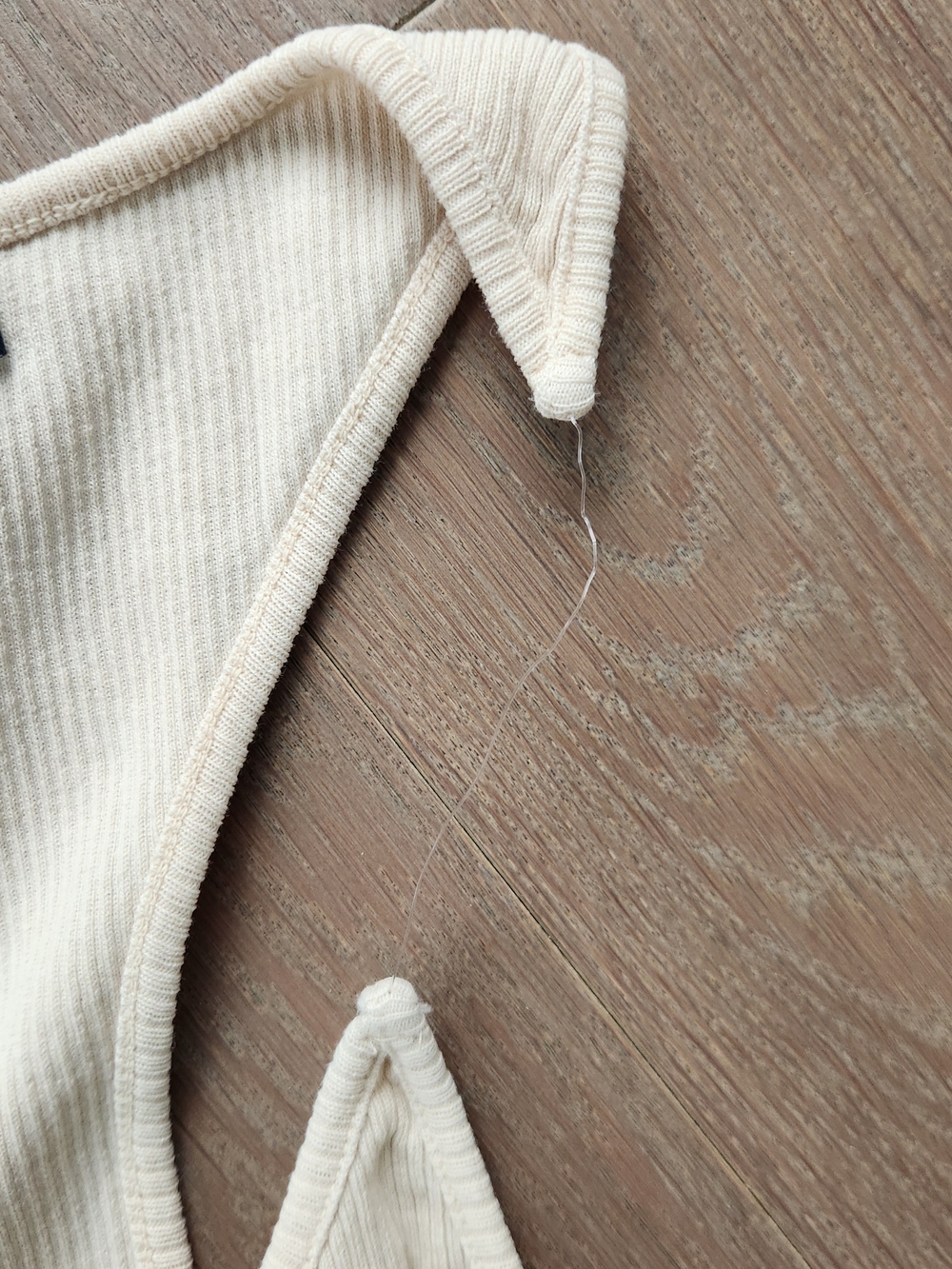Y/Project Cream Ribbed Racerback Tank - Picture 4 of 6